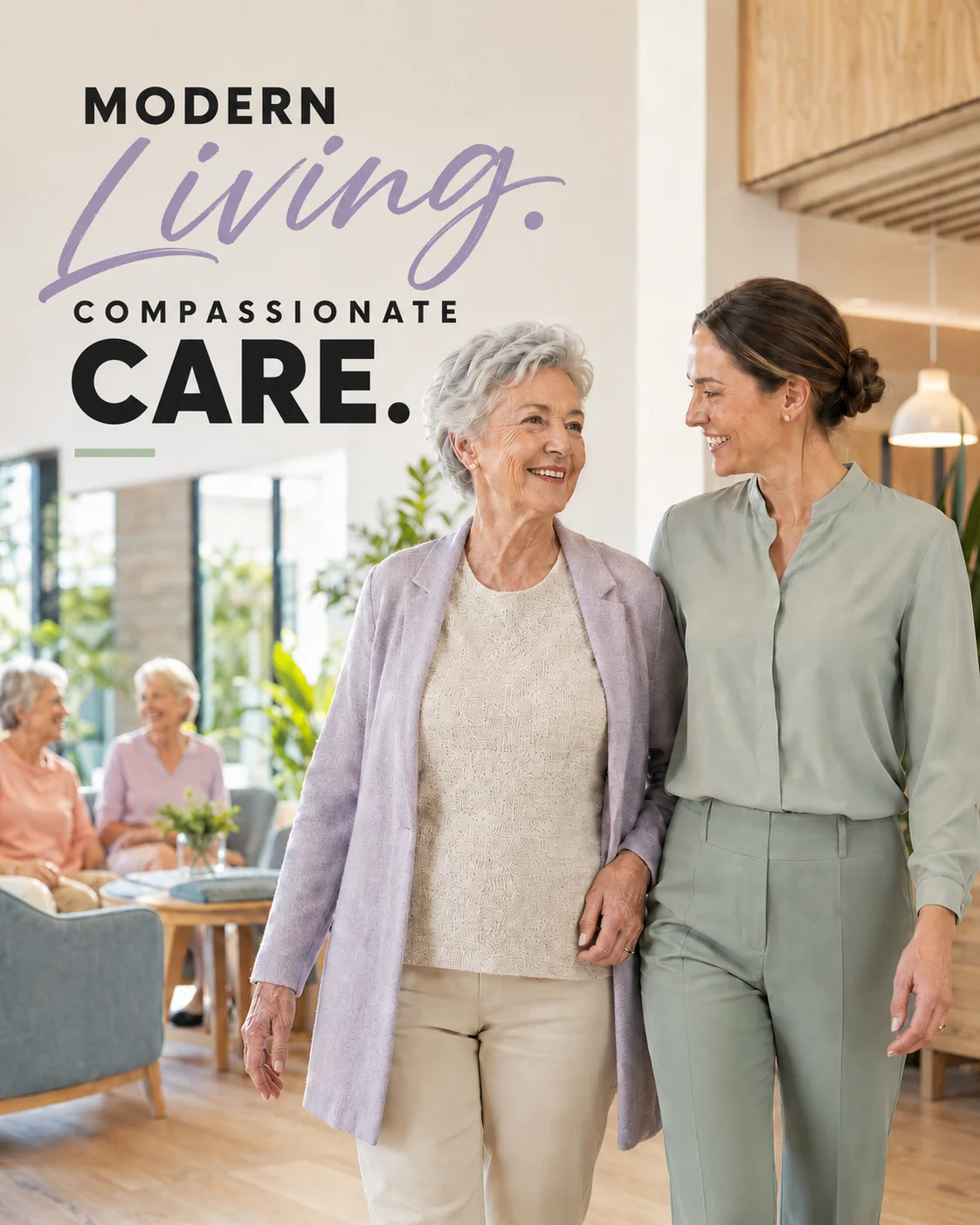 Modern Living Aged Care — Brand and Marketing project by Webfx2 Digital