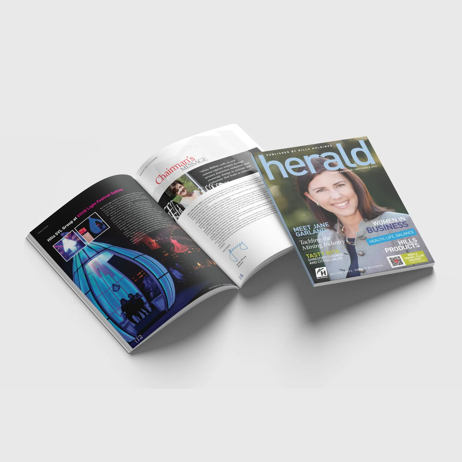 Hills Herald Magazine — Design and Print project by Webfx2 Digital